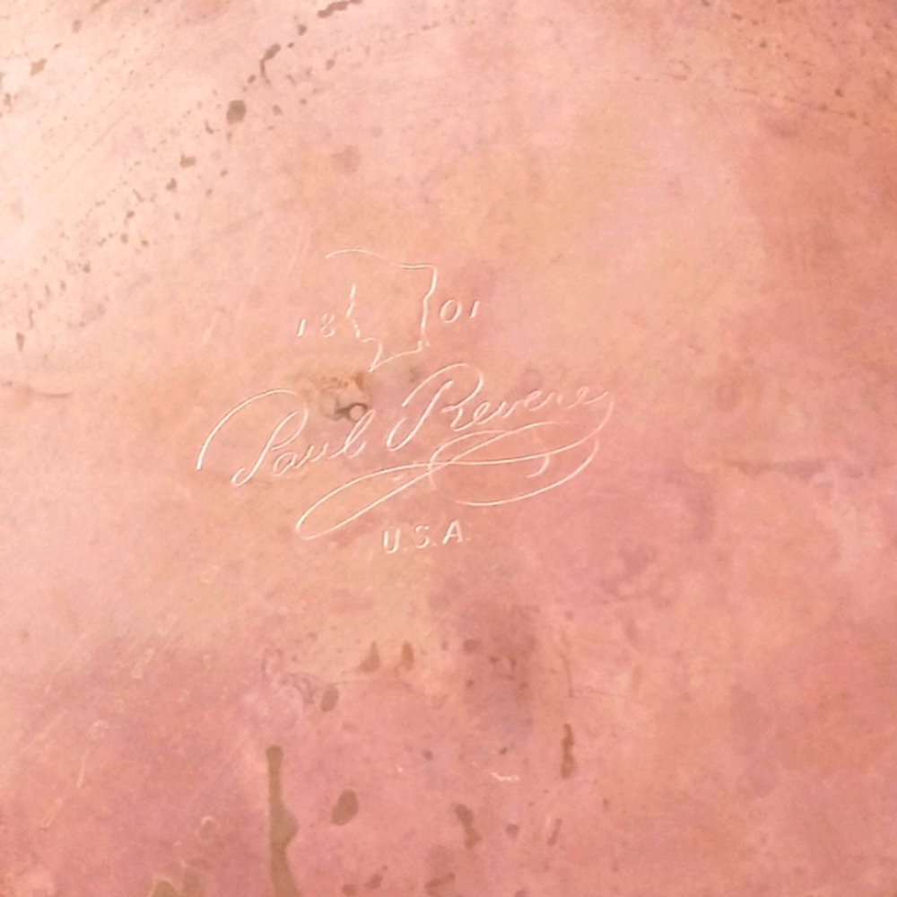 1801 Paul revere copper pots